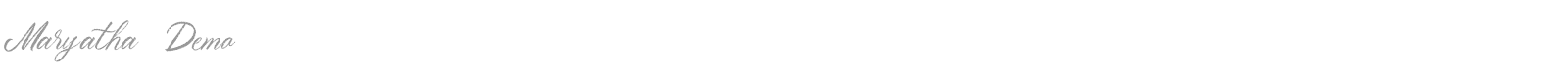 Maryatha font preview